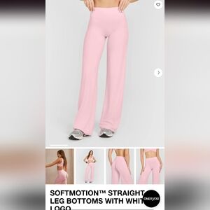 Oner Softmotion Straight Leg Bottoms Cherry Blossom Pink